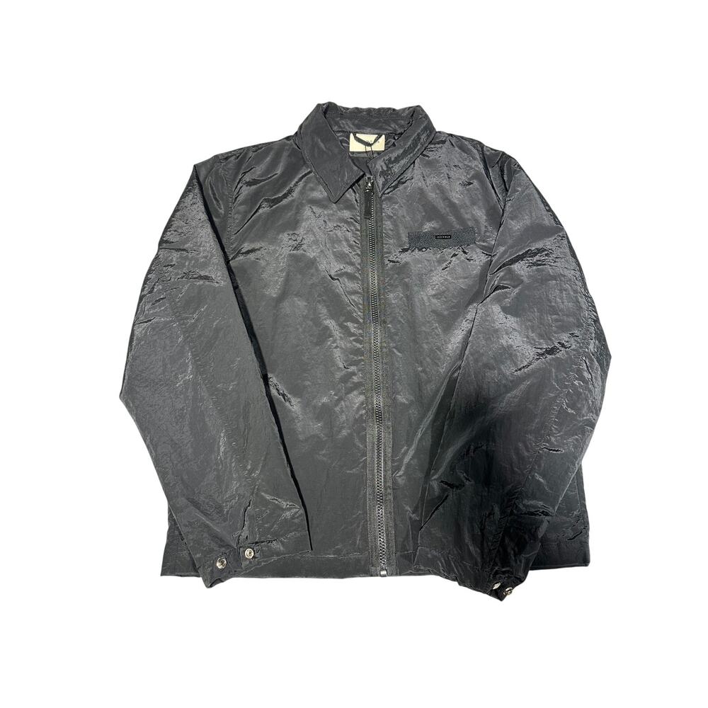 YoungLA Black Windbreaker Full Zip Jacket Large NWT